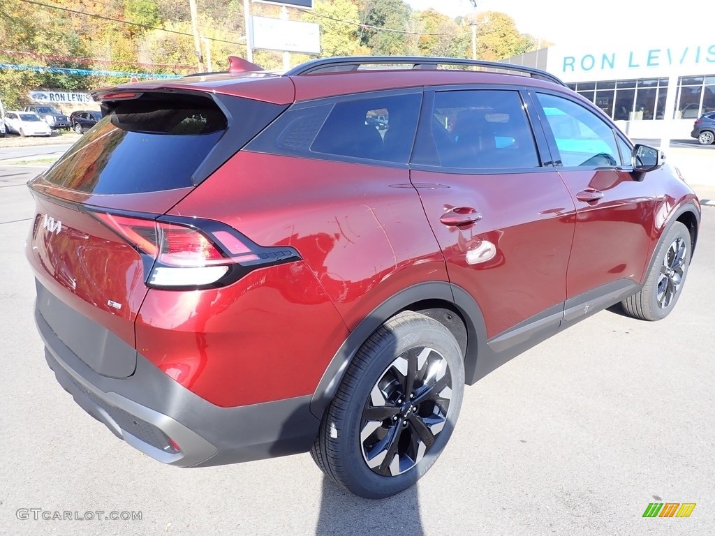 2023 Sportage X-Line AWD - Dawning Red / Black photo #8