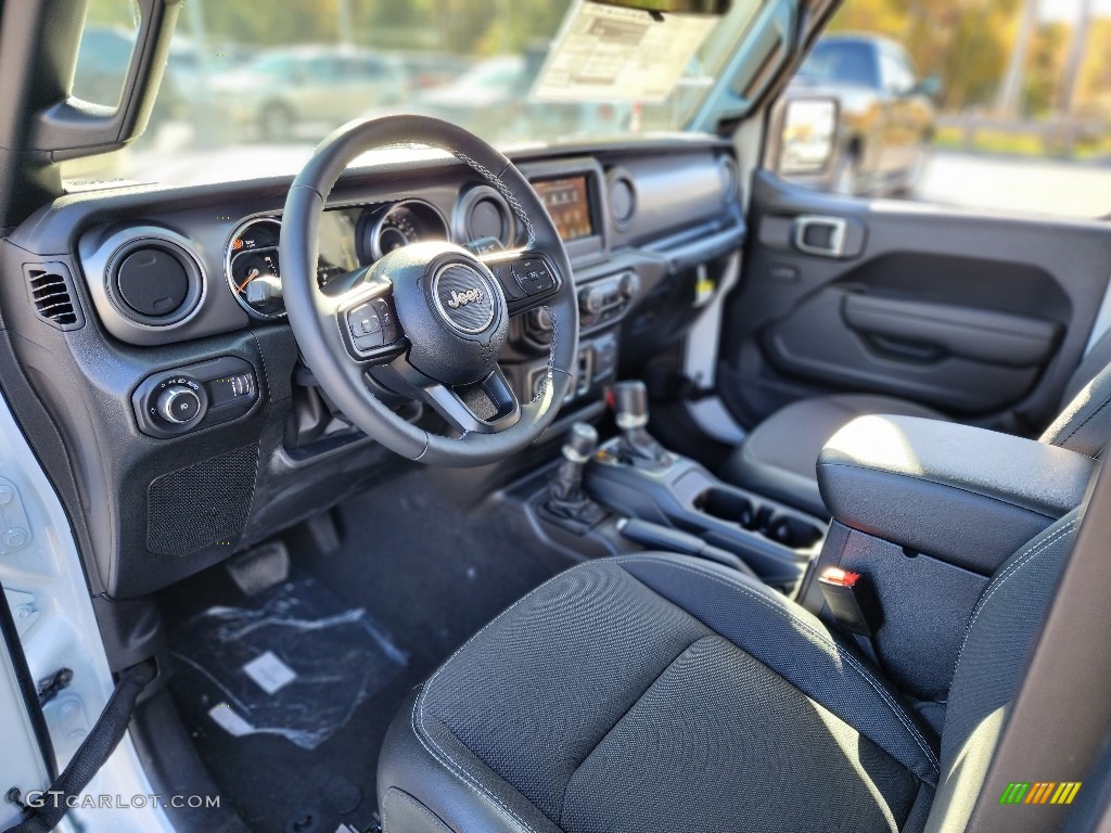 Black Interior 2023 Jeep Wrangler Freedom Edition 4x4 Photo #145060543
