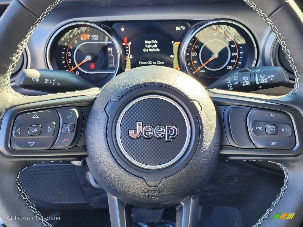 2023 Jeep Wrangler Freedom Edition 4x4 Black Steering Wheel Photo #145060636