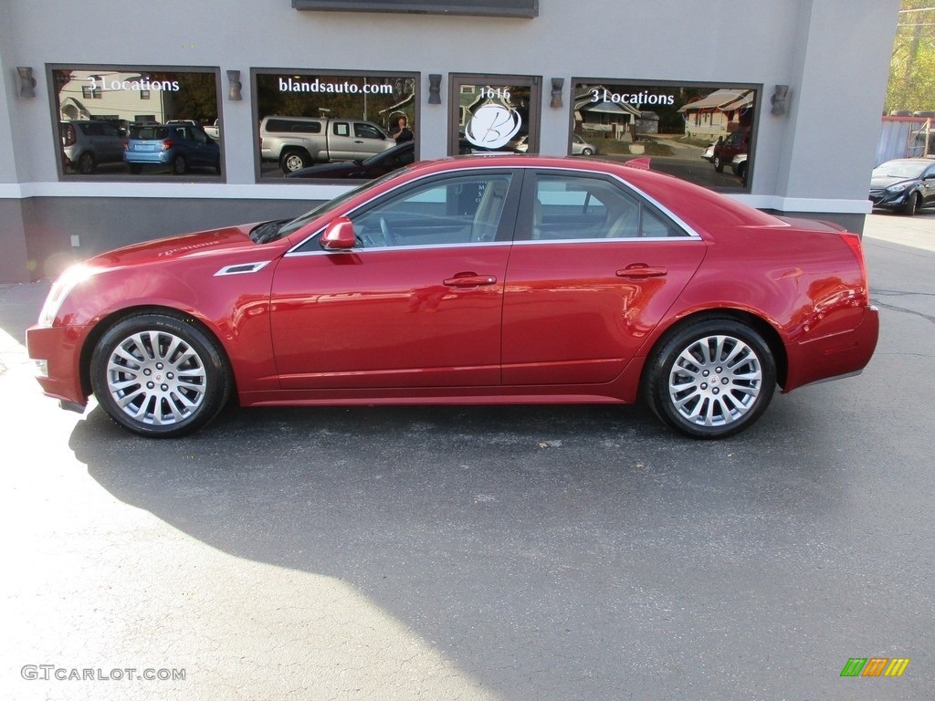 2013 CTS 4 3.6 AWD Sedan - Crystal Red Tintcoat / Cashmere/Cocoa photo #1