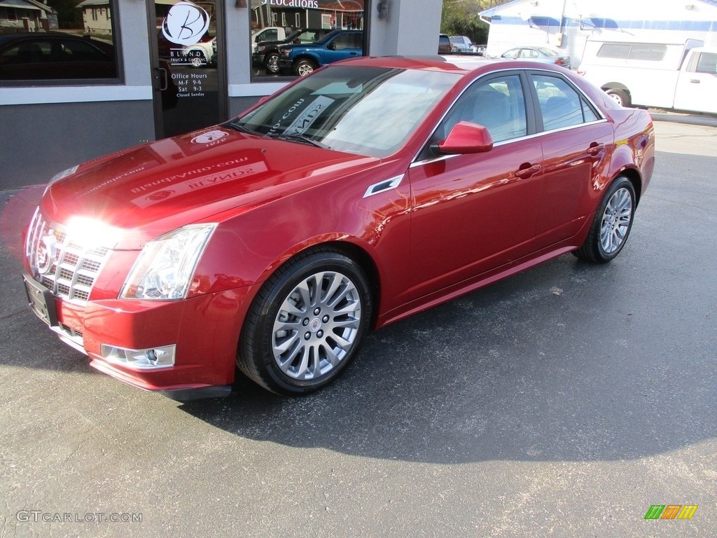 2013 CTS 4 3.6 AWD Sedan - Crystal Red Tintcoat / Cashmere/Cocoa photo #2