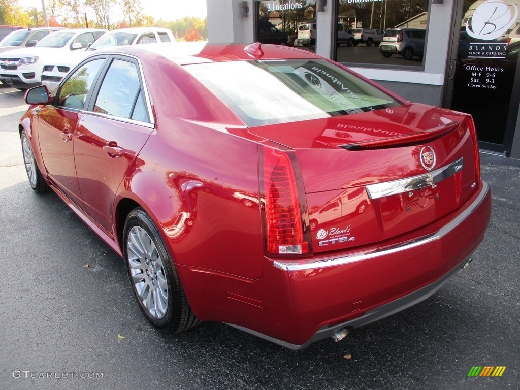 2013 CTS 4 3.6 AWD Sedan - Crystal Red Tintcoat / Cashmere/Cocoa photo #3