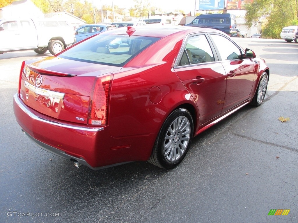 2013 CTS 4 3.6 AWD Sedan - Crystal Red Tintcoat / Cashmere/Cocoa photo #4