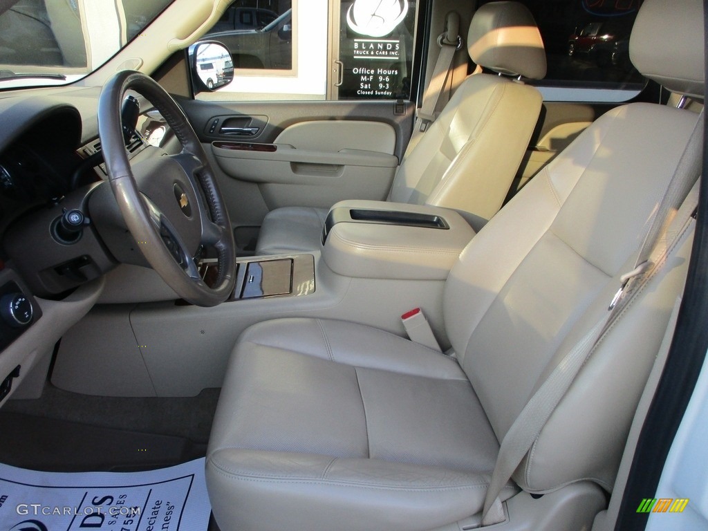 2014 Tahoe LTZ 4x4 - White Diamond Tricoat / Light Cashmere/Dark Cashmere photo #7