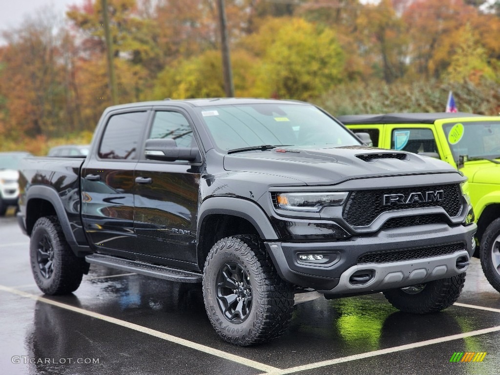 Diamond Black Crystal Pearl 2022 Ram 1500 TRX Crew Cab 4x4 Exterior Photo #145065352