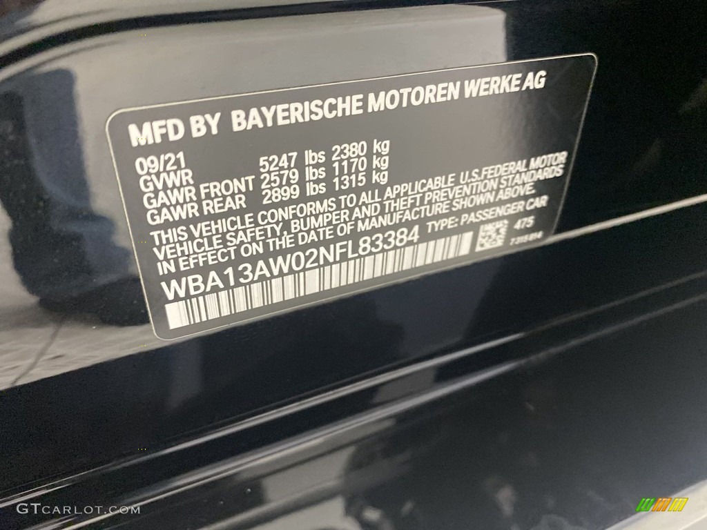 2022 4 Series M440i xDrive Gran Coupe - Black Sapphire Metallic / Black photo #37