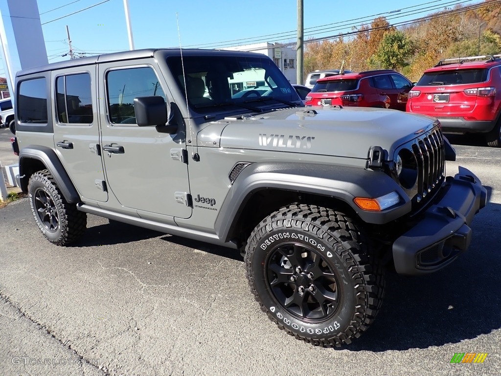 Sting-Gray 2023 Jeep Wrangler Willys 4x4 Exterior Photo #145067005