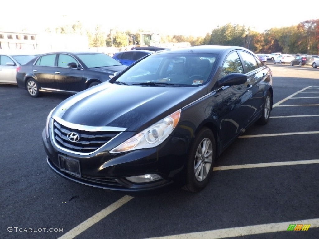2013 Sonata GLS - Midnight Black / Gray photo #1