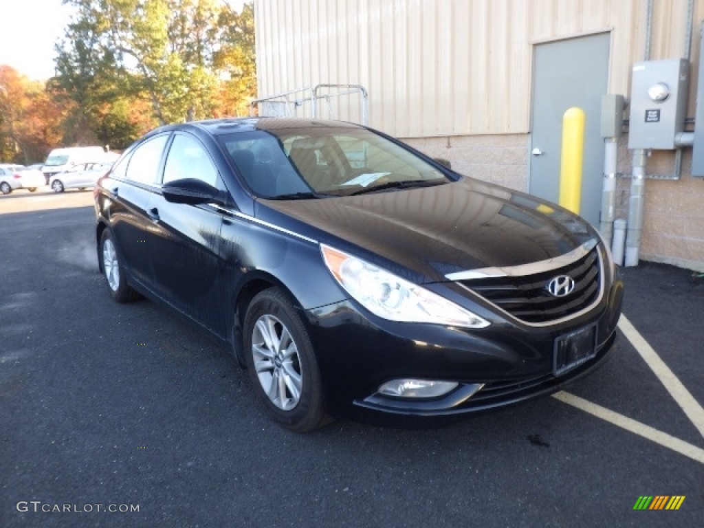 2013 Sonata GLS - Midnight Black / Gray photo #3