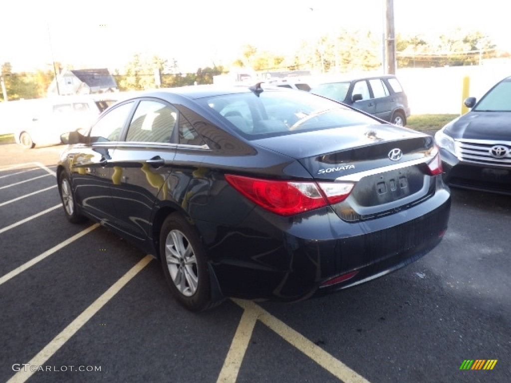 2013 Sonata GLS - Midnight Black / Gray photo #4