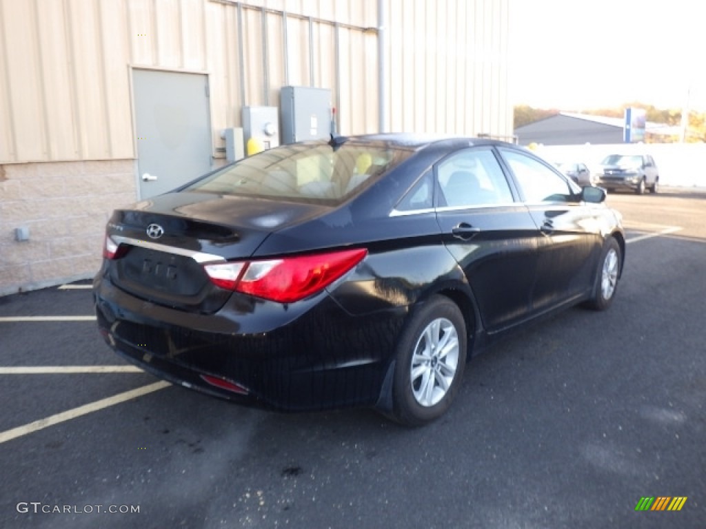 2013 Sonata GLS - Midnight Black / Gray photo #6