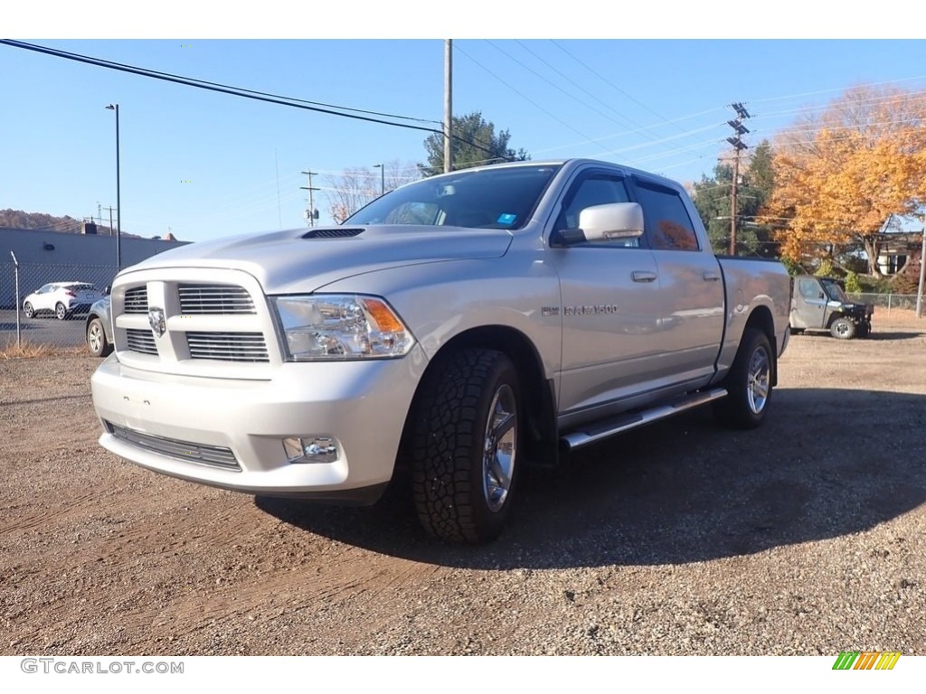 2012 Ram 1500 Sport Crew Cab 4x4 - Bright Silver Metallic / Dark Slate Gray photo #6