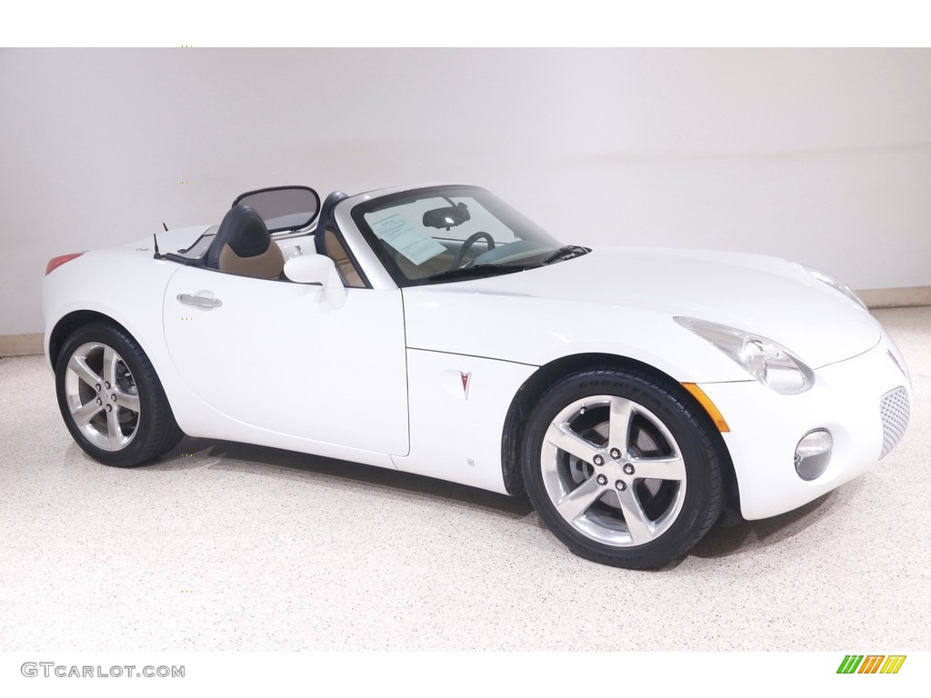 2007 Solstice Roadster - Pure White / Steel/Sand photo #1
