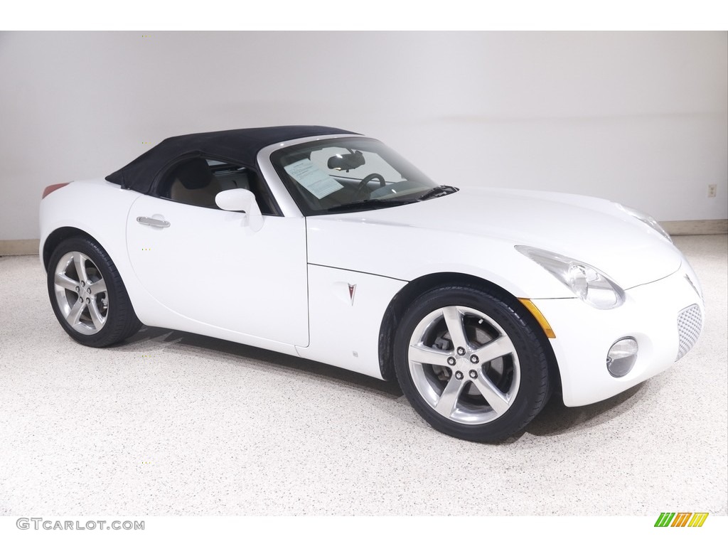 2007 Solstice Roadster - Pure White / Steel/Sand photo #2