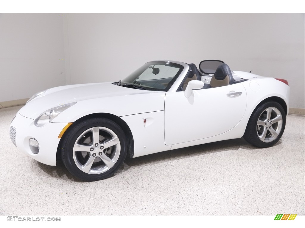 2007 Solstice Roadster - Pure White / Steel/Sand photo #4
