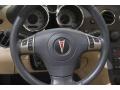 2007 Pontiac Solstice Steel/Sand Interior Steering Wheel Photo
