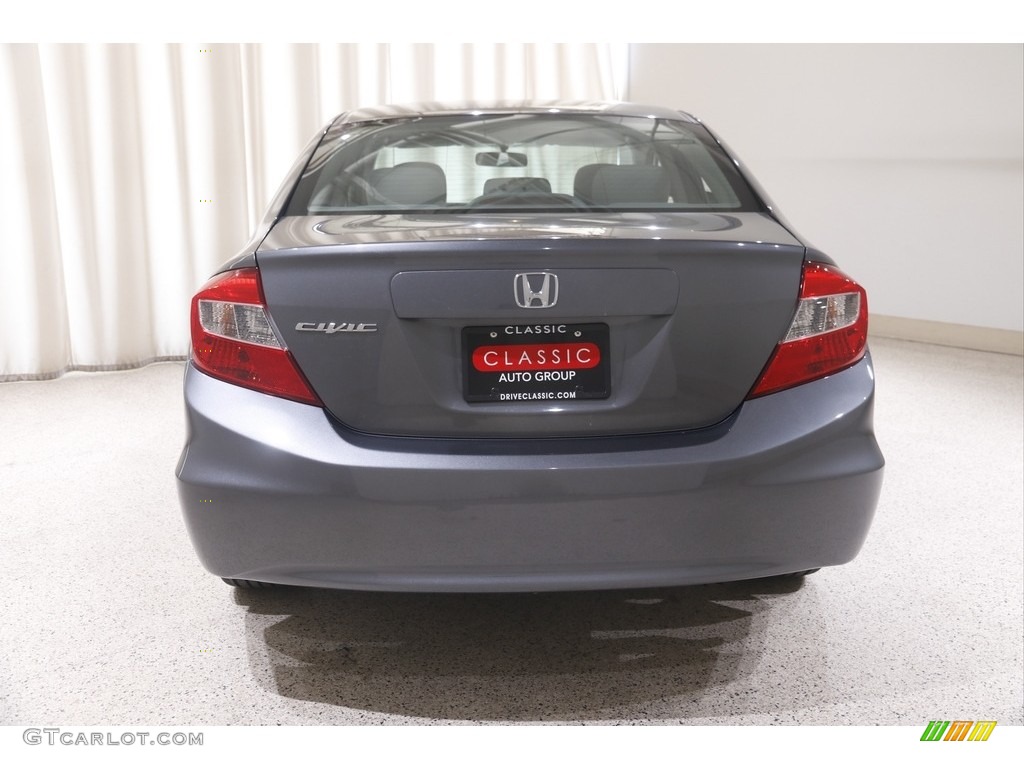 2012 Civic EX-L Sedan - Urban Titanium Metallic / Gray photo #19