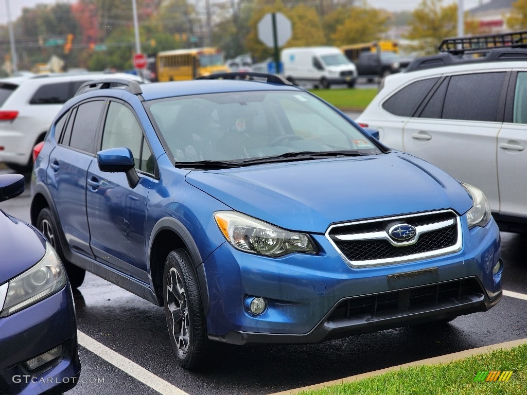 2015 XV Crosstrek 2.0i Premium - Quartz Blue Pearl / Ivory photo #4