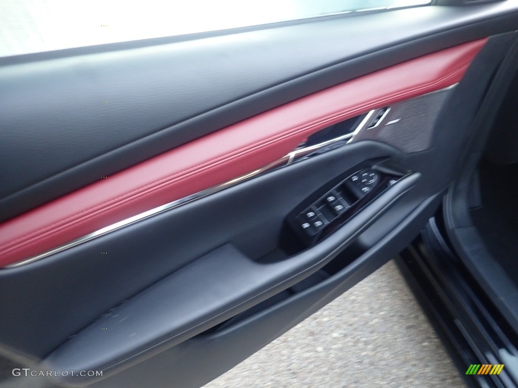 2023 Mazda3 2.5 S Premium Hatchback AWD - Jet Black Mica / Red photo #14
