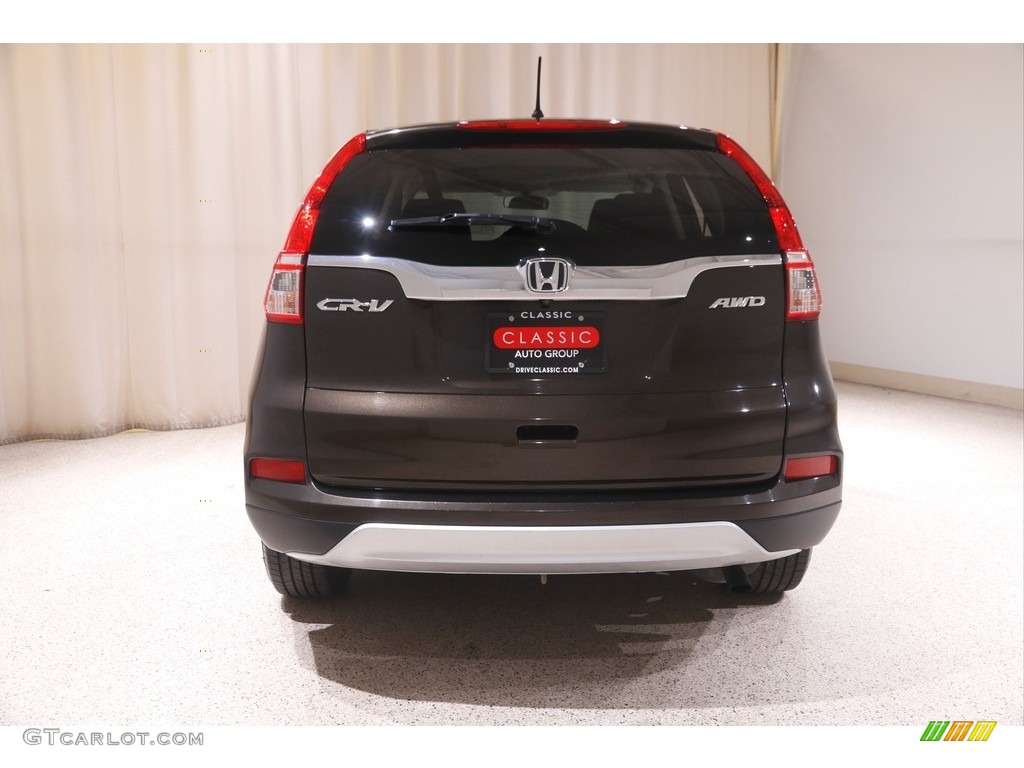 2016 CR-V EX AWD - Kona Coffee Metallic / Black photo #22