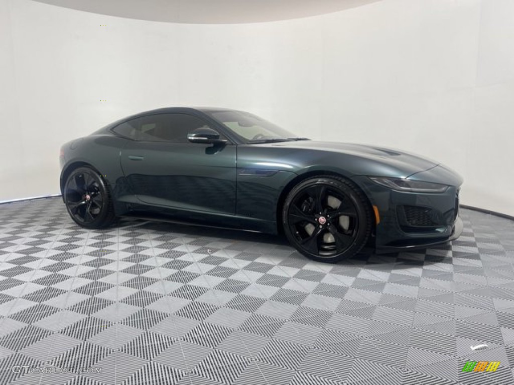 British Racing Green Metallic 2023 Jaguar F-TYPE P450 AWD R-Dynamic Coupe Exterior Photo #145072901