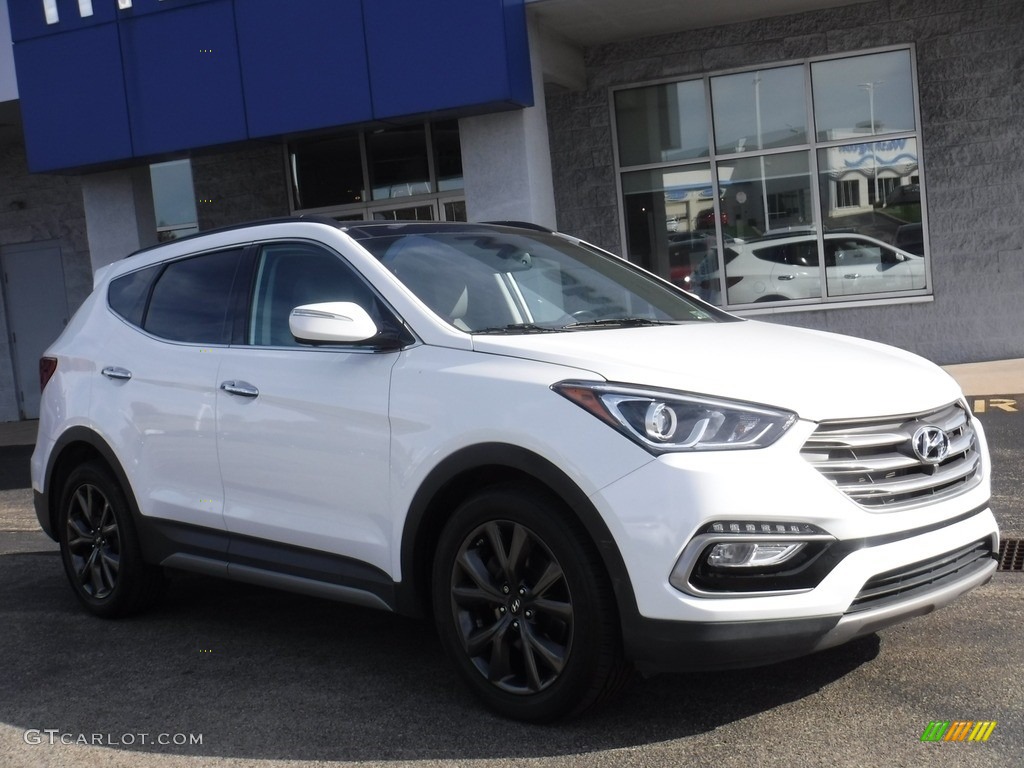 Pearl White Hyundai Santa Fe Sport