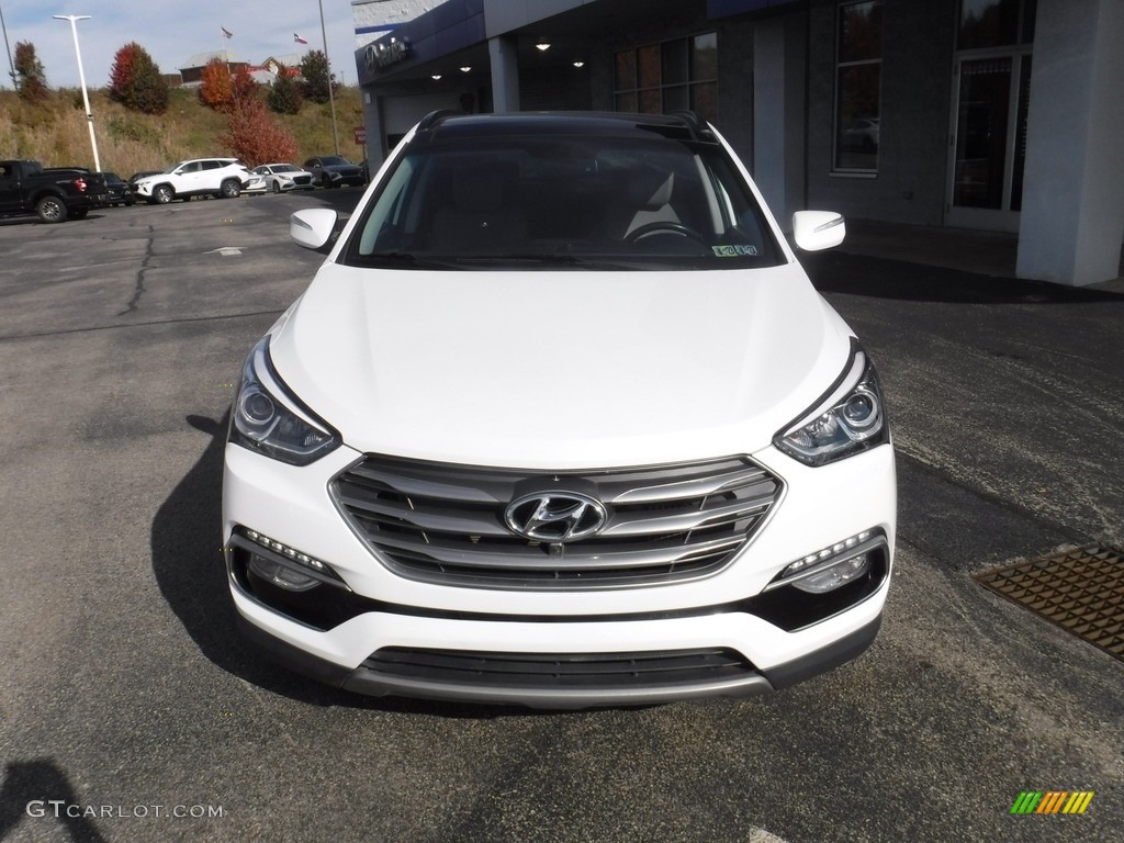 2017 Santa Fe Sport 2.0T Ulitimate AWD - Pearl White / Gray photo #5