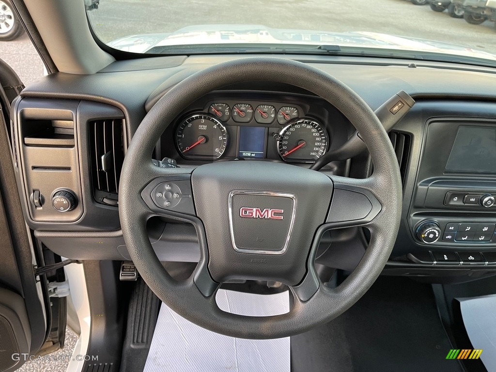 2017 GMC Sierra 1500 Regular Cab Dark Ash/Jet Black Steering Wheel Photo #145073468