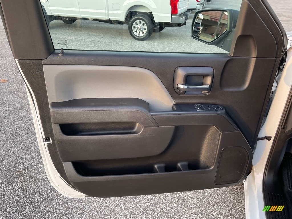 2017 GMC Sierra 1500 Regular Cab Dark Ash/Jet Black Door Panel Photo #145073564