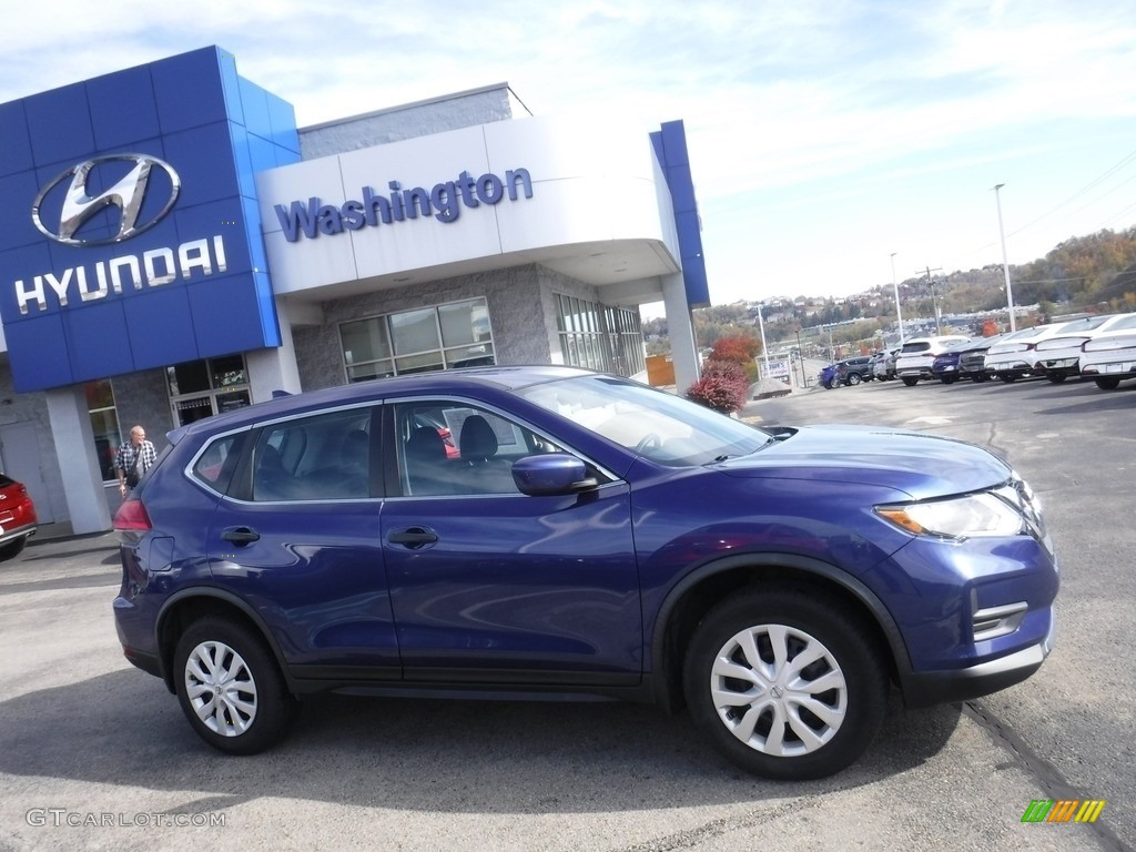 2017 Rogue S AWD - Caspian Blue / Charcoal photo #2