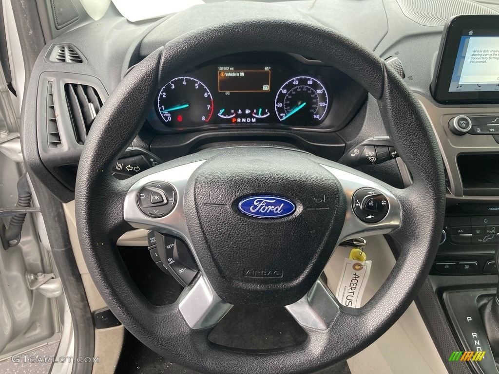 2019 Ford Transit Connect XLT Van Ebony Steering Wheel Photo #145074533