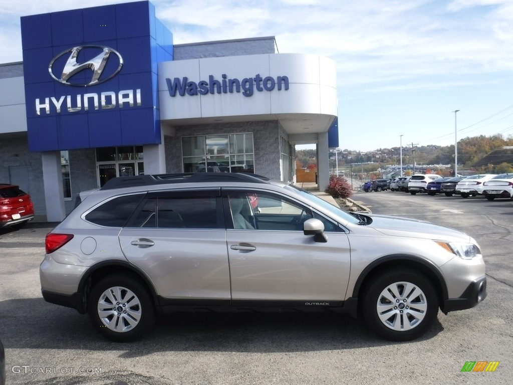 2015 Outback 2.5i Premium - Tungsten Metallic / Warm Ivory photo #2