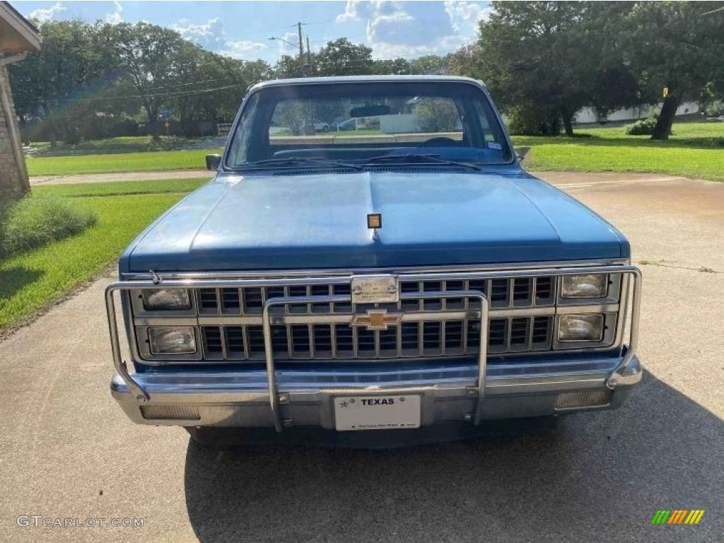1981 C/K C10 Silverado Regular Cab - Light Blue Metallic / Blue photo #6