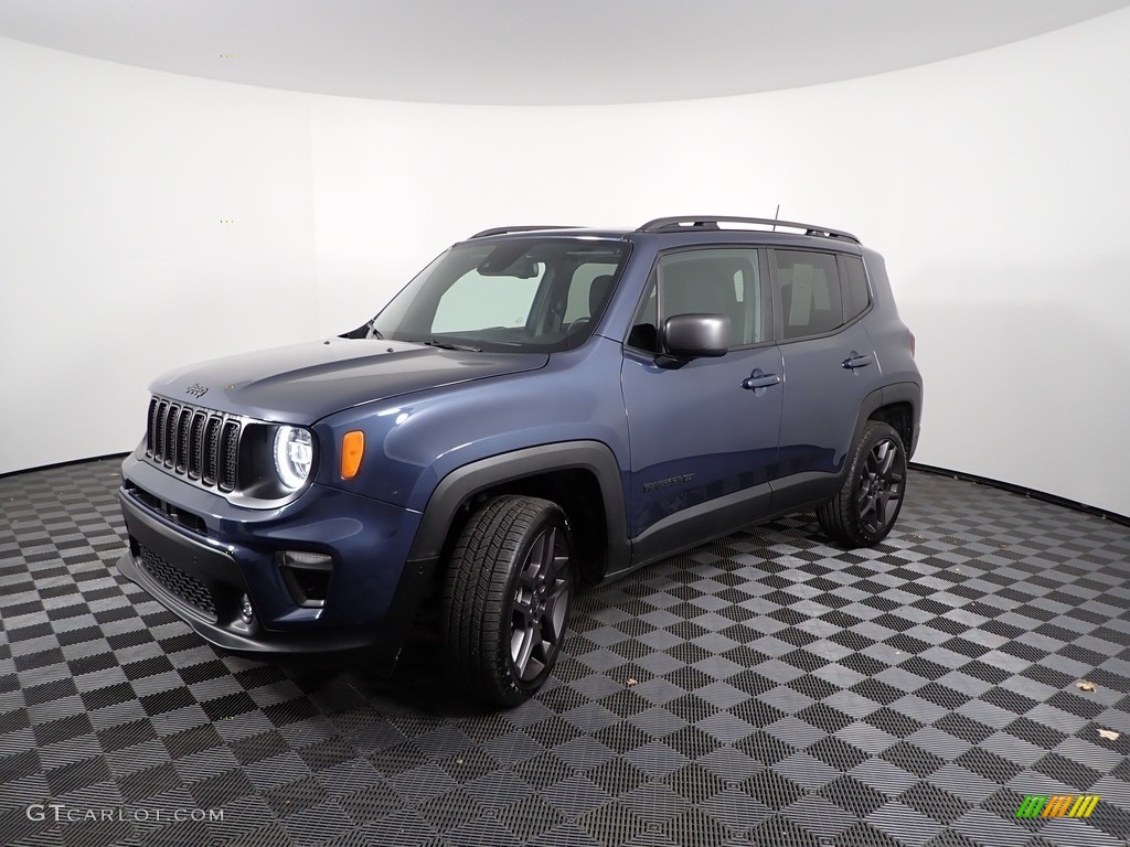 2021 Renegade Latitude 4x4 - Slate Blue Pearl / Black photo #8