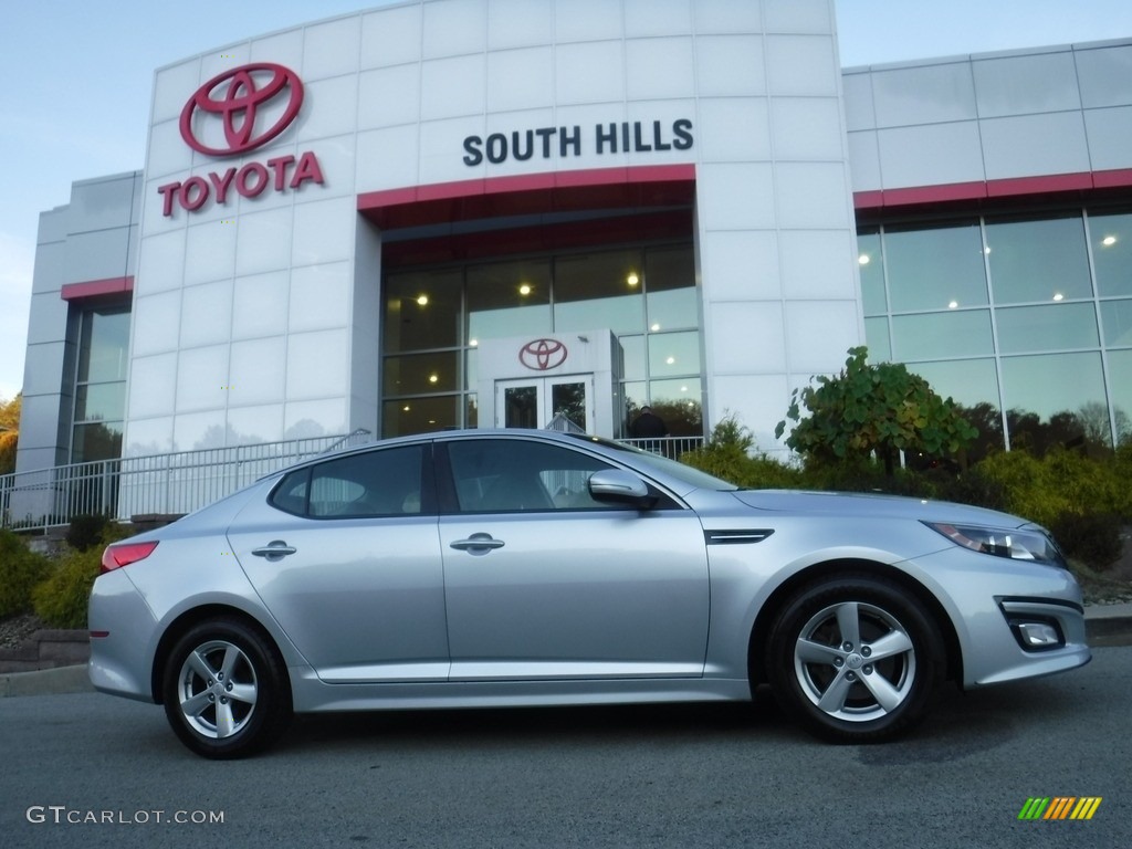 2015 Optima LX - Bright Silver / Gray photo #2