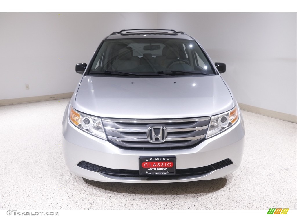 2013 Odyssey EX-L - Alabaster Silver Metallic / Gray photo #2