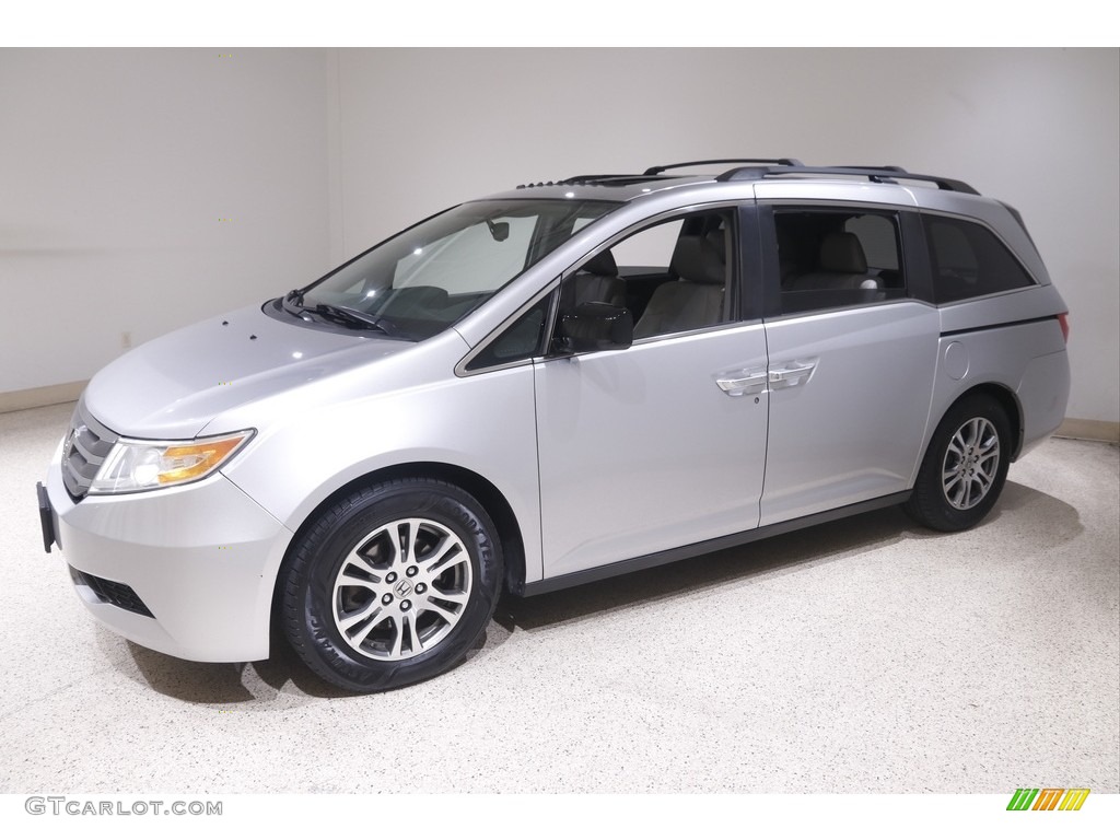 2013 Odyssey EX-L - Alabaster Silver Metallic / Gray photo #3