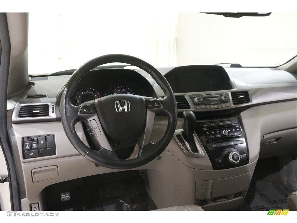 2013 Odyssey EX-L - Alabaster Silver Metallic / Gray photo #6