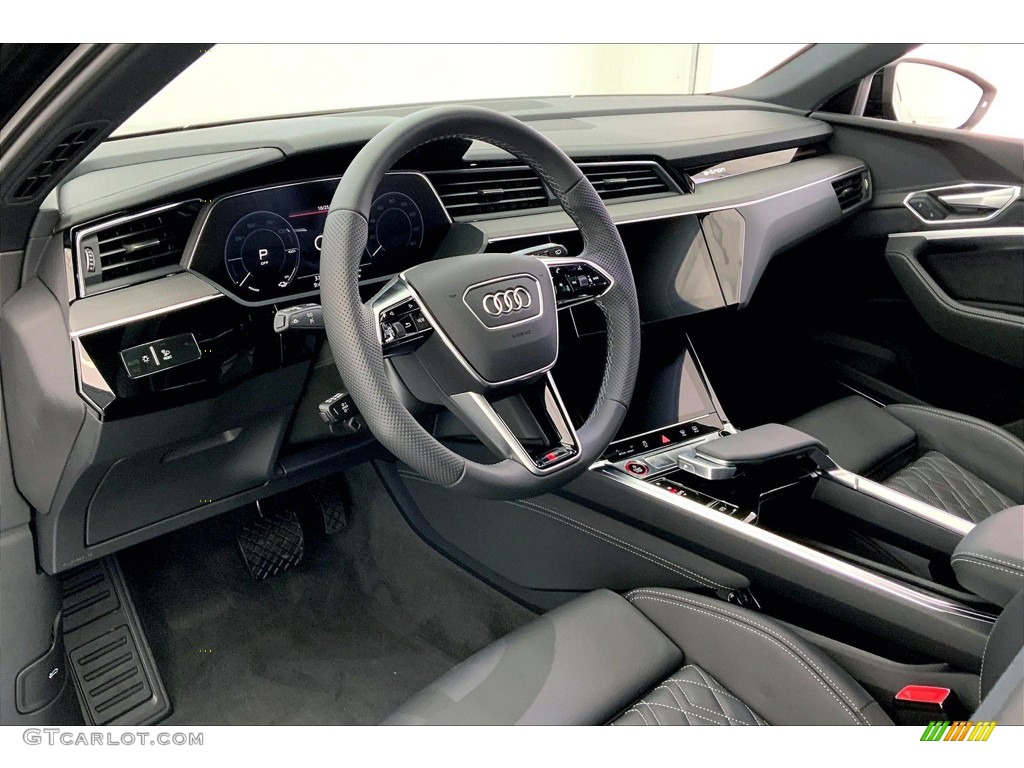 2022 Audi e-tron S Premium Plus quattro Sportback Black Dashboard Photo #145078886