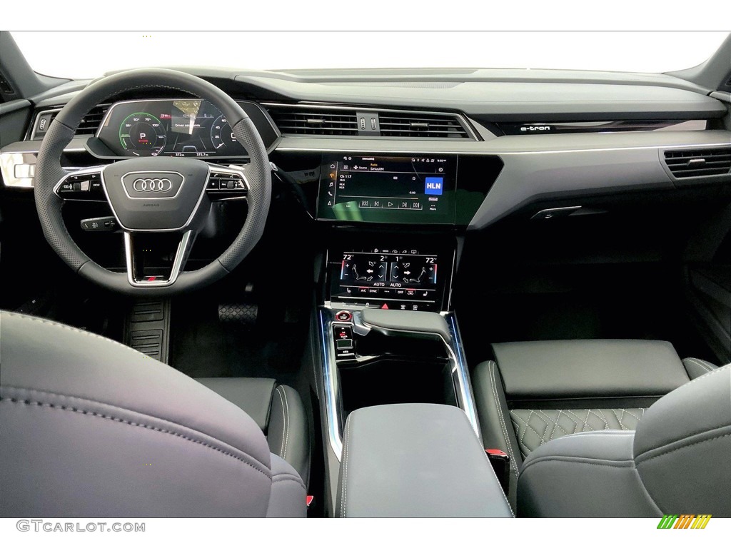 2022 Audi e-tron S Premium Plus quattro Sportback Black Dashboard Photo #145078898