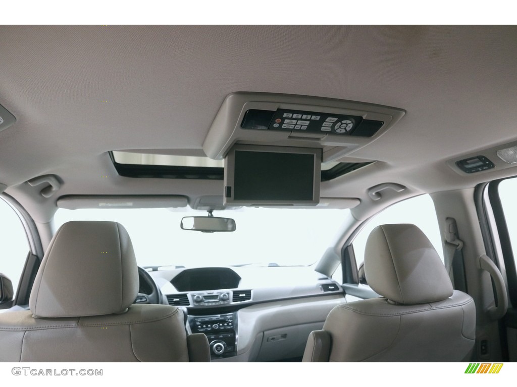 2013 Odyssey EX-L - Alabaster Silver Metallic / Gray photo #20