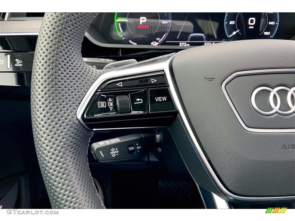 2022 Audi e-tron S Premium Plus quattro Sportback Black Steering Wheel Photo #145078985