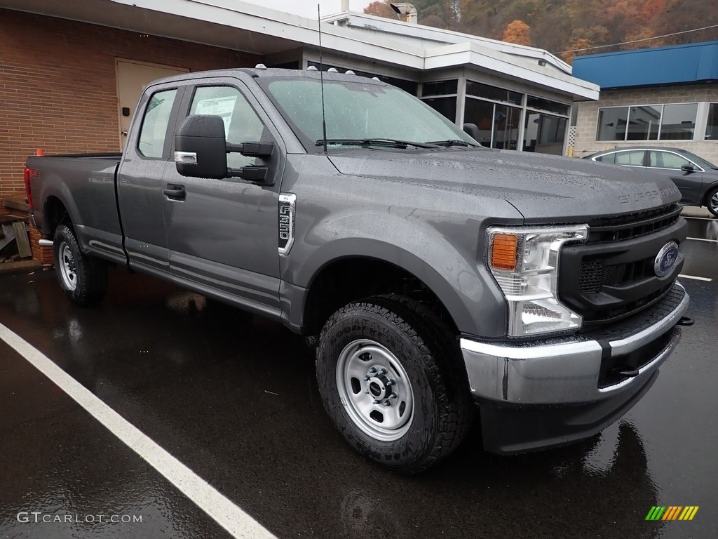 Carbonized Gray 2022 Ford F350 Super Duty XL SuperCab 4x4 Exterior Photo #145080394