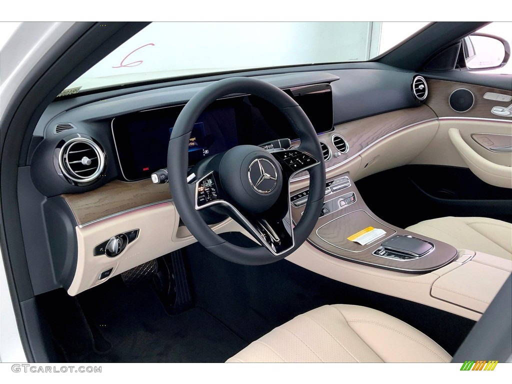 2023 E 350 Sedan - Polar White / Macchiato/Black photo #4