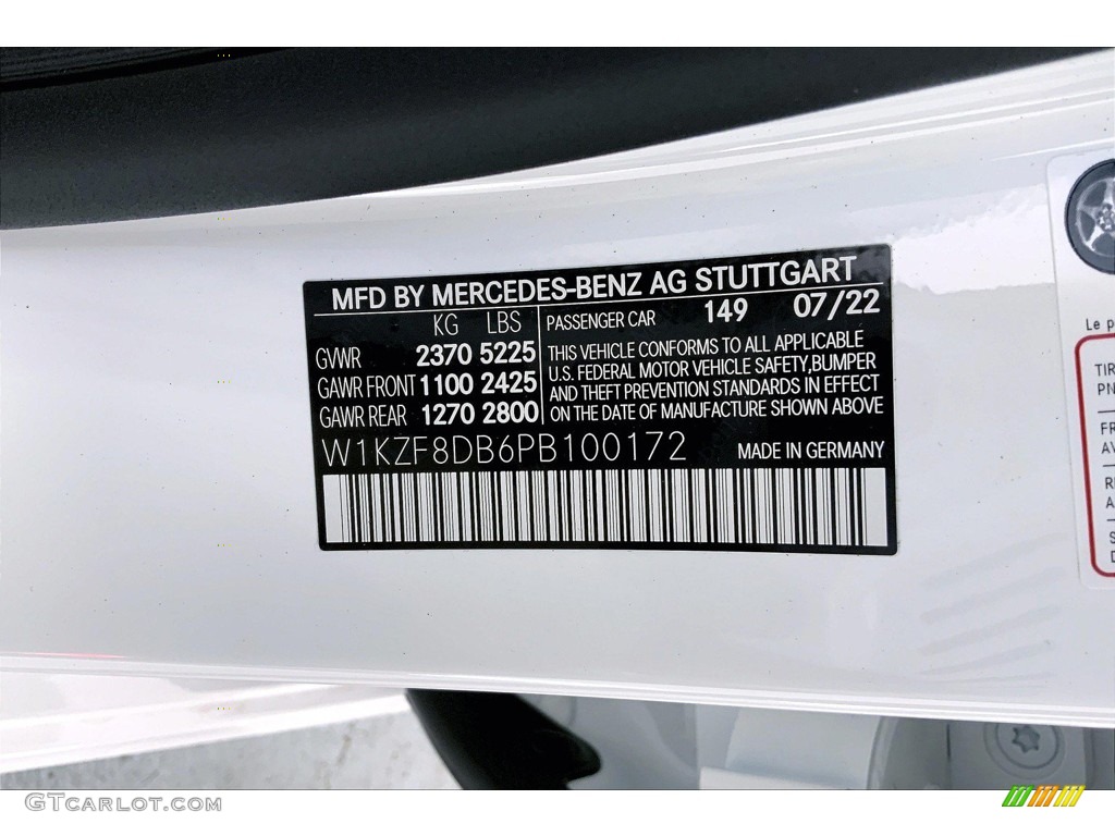 2023 E Color Code 149 for Polar White Photo #145080864