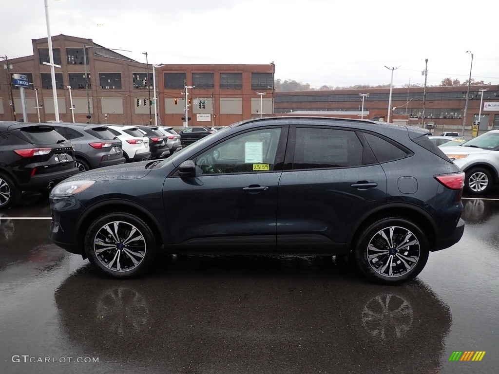 Stone Blue 2022 Ford Escape SE 4WD Exterior Photo #145080923