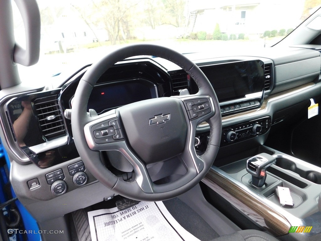2023 Chevrolet Silverado 1500 RST Crew Cab 4x4 Jet Black Steering Wheel Photo #145081782