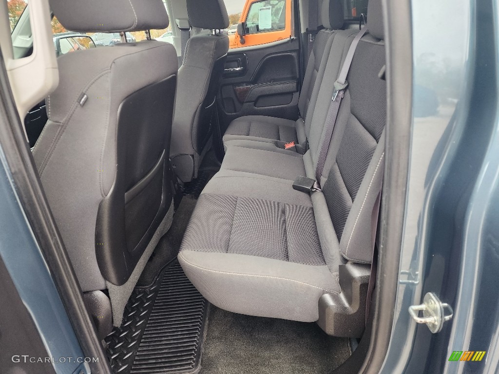 2014 Sierra 1500 SLE Double Cab 4x4 - Cobalt Blue Metallic / Jet Black/Dark Ash photo #17