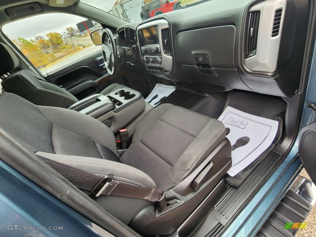 2014 Sierra 1500 SLE Double Cab 4x4 - Cobalt Blue Metallic / Jet Black/Dark Ash photo #20