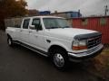 1995 Oxford White Ford F350 XLT Crew Cab 4x4 Dually  photo #3